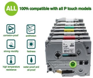 Compatible Label Maker Clear Tape For P-Touch Series Durability / Corrosion / Rub Resistant