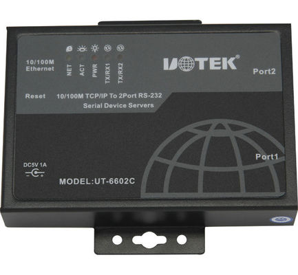 UT-6616 Serial Device Servers , RJ45 / 16 Ports / DC 5V / 1A
