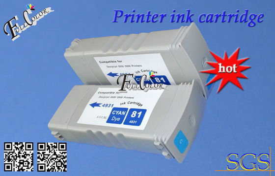 Fast Printing HP 81 BK C M Y 680ml DYe Ink Cartridge For Use HP Desiginjet D5800 Printer